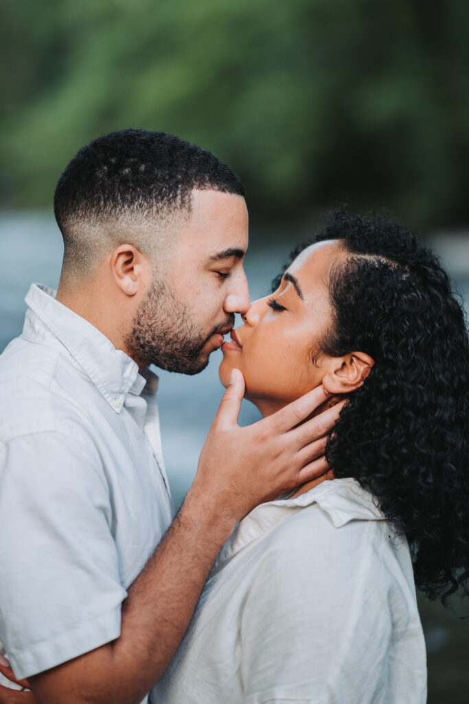 Atlanta Engagement Photographer. Engagement photos at Roswell Mill Ruins.