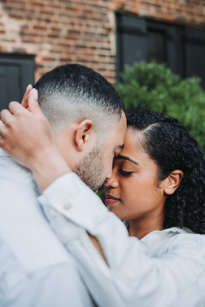 Atlanta Engagement Photographer. Engagement photos at Roswell Mill Ruins.