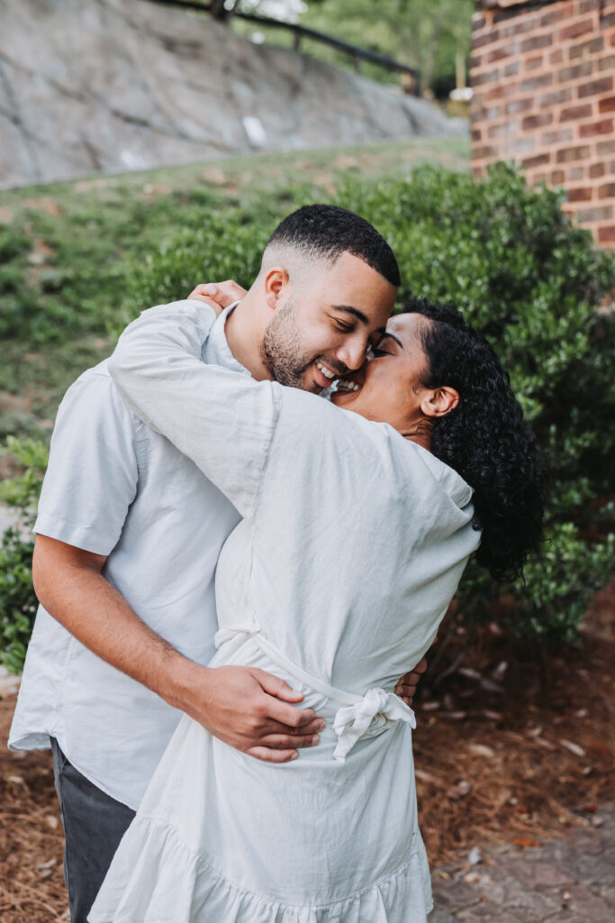 Atlanta Engagement Photographer. Engagement photos at Roswell Mill Ruins.
