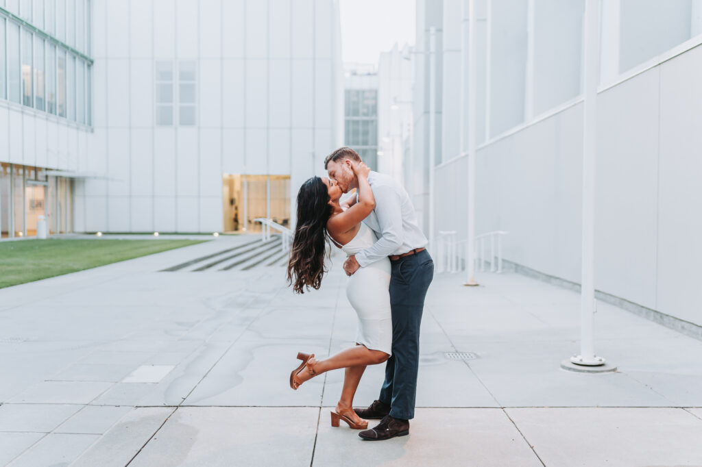 High Museum of art engagement session
