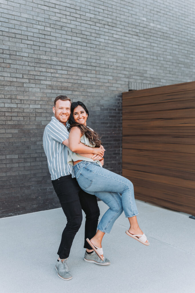 Jeni's ice cream engagement session