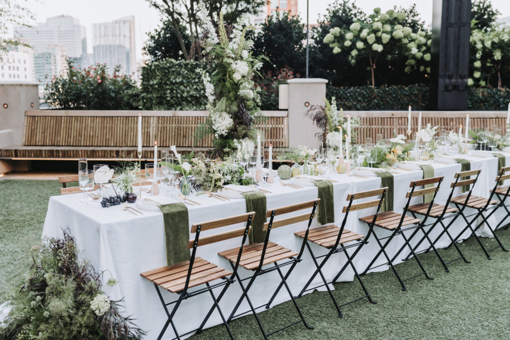 Micro garden party wedding