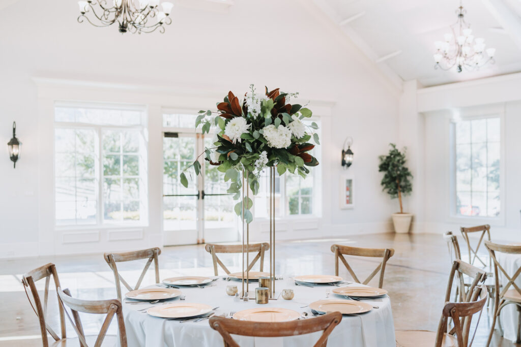 Yonah mountain vineyard wedding reception decorations