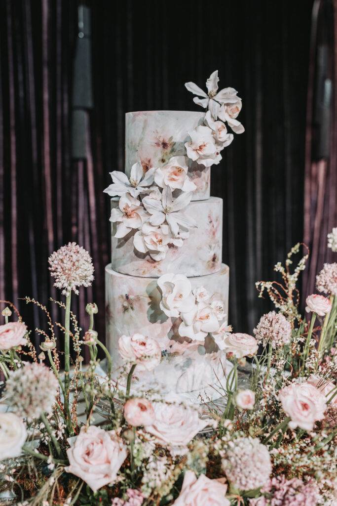 Cake at the JW Marriot Wedding Venue in Savannah Georgia.