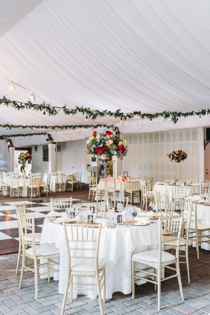 Wedding reception at Piedmont Garden Tent