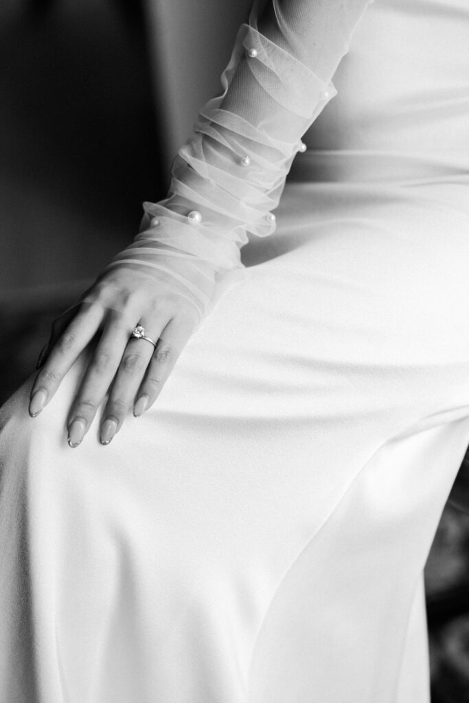 Up Close photo of engagement ring