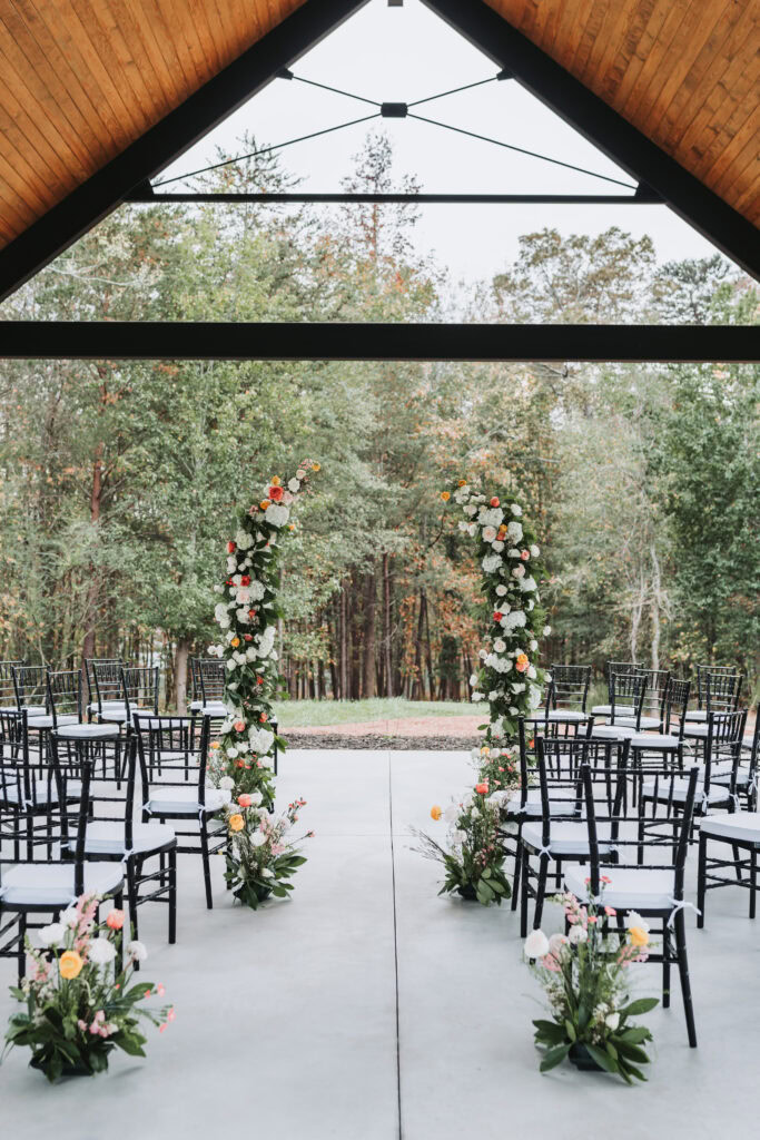 Ceremony space at The Oakley on the Lake